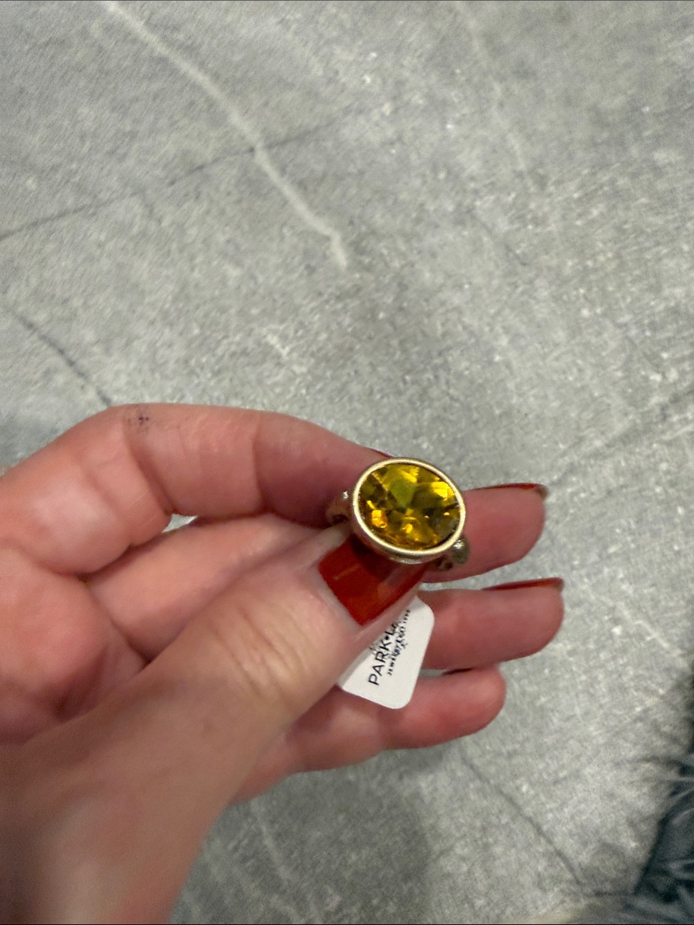 Park Lane Yellow Crystal Ring - Women's Jewelry
